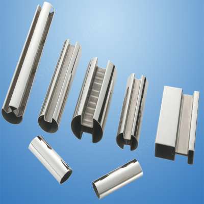 Decorative stainless steel slot groove U tube / pipe for Railing & Handrail System